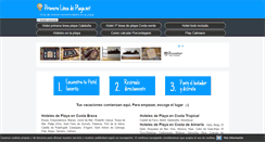 Desktop Screenshot of primeralineadeplaya.net